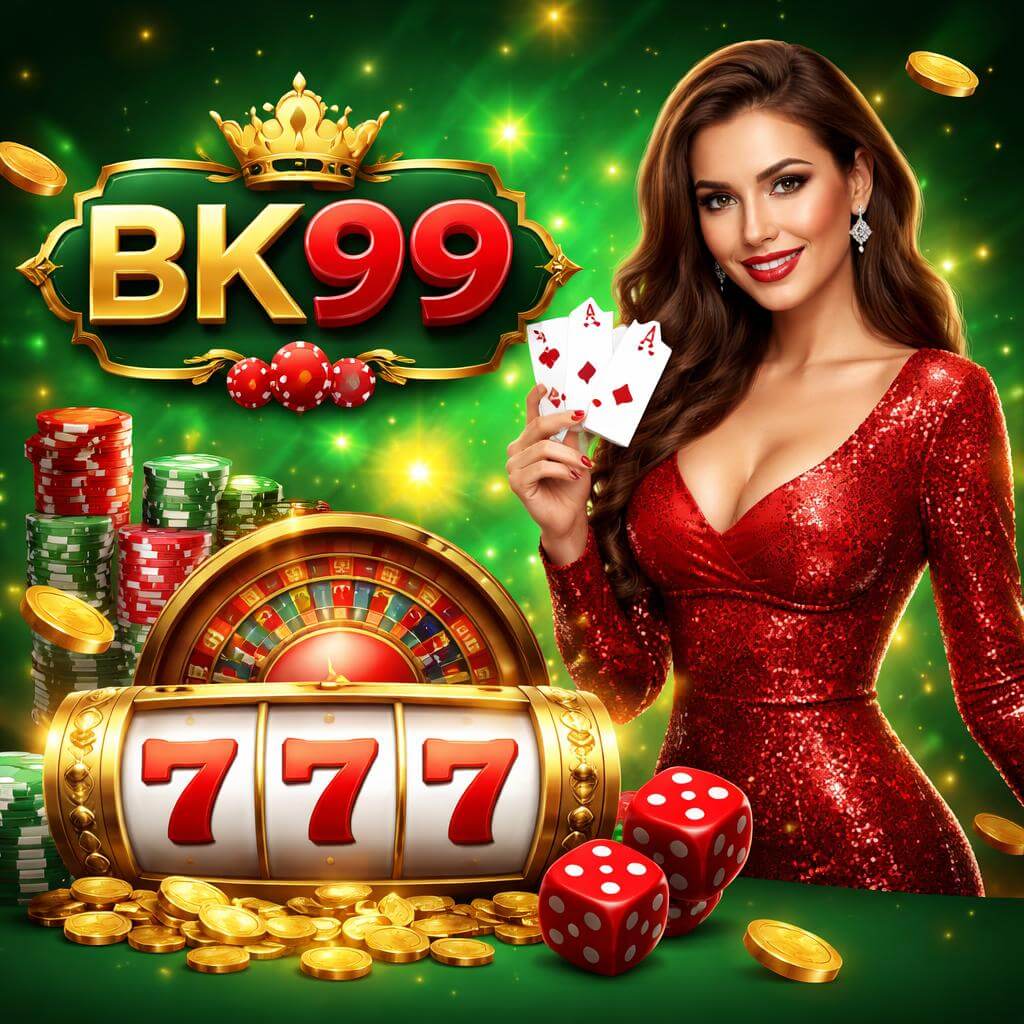 BK99 gaming platform featuring a modern casino interface with popular slot titles and instant play entertainment